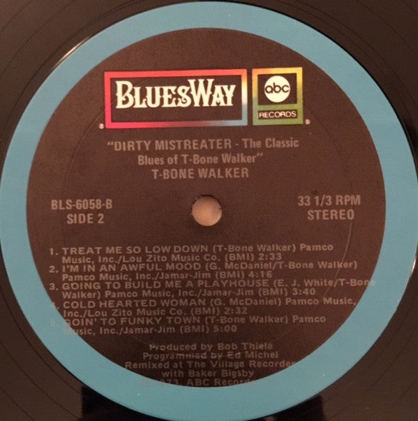 T-Bone Walker - Dirty Mistreater (The Classic Blues Of T-Bone Walker) - LP