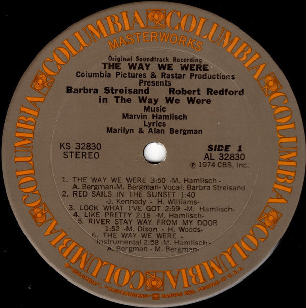 Marvin Hamlisch - The Way We Were (Original Soundtrack Recording) - LP