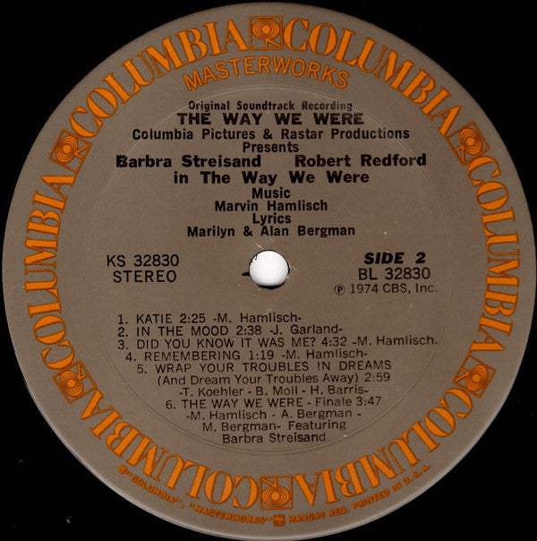 Marvin Hamlisch - The Way We Were (Original Soundtrack Recording) - LP