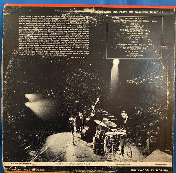 Les McCann Ltd. - Plays The Shampoo At The Village Gate - LP