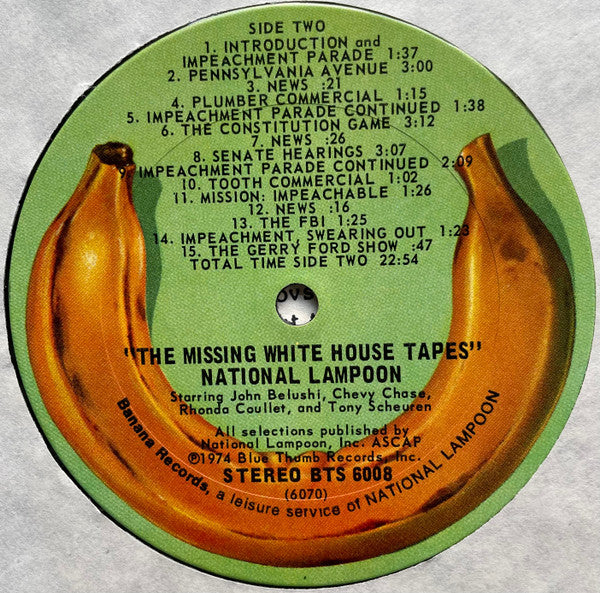 National Lampoon - The Missing White House Tapes - LP
