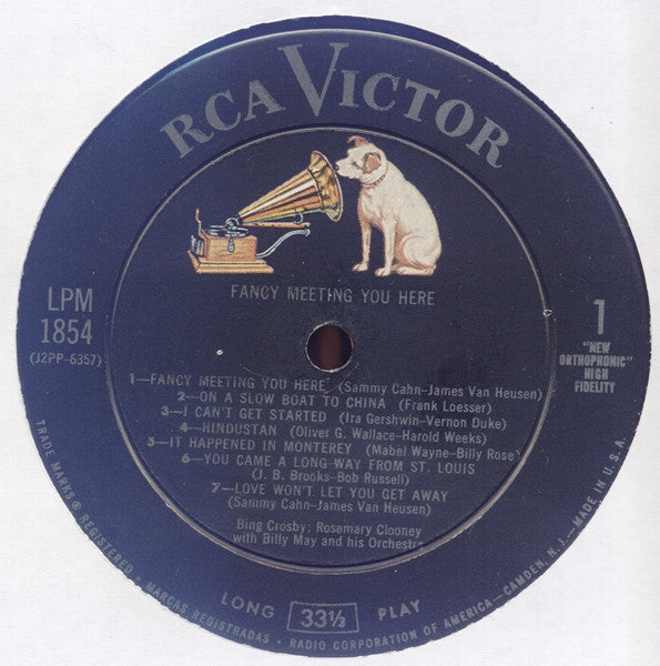 Bing Crosby And Rosemary Clooney - Fancy Meeting You Here - LP