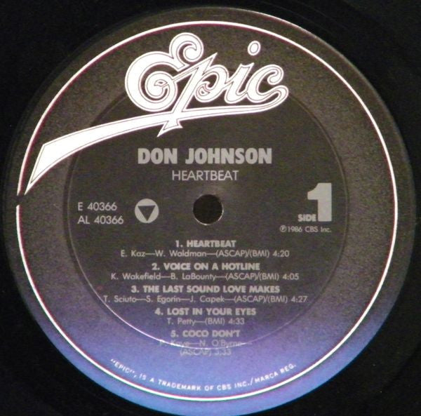 Don Johnson - Heartbeat - LP