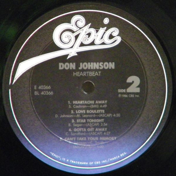 Don Johnson - Heartbeat - LP