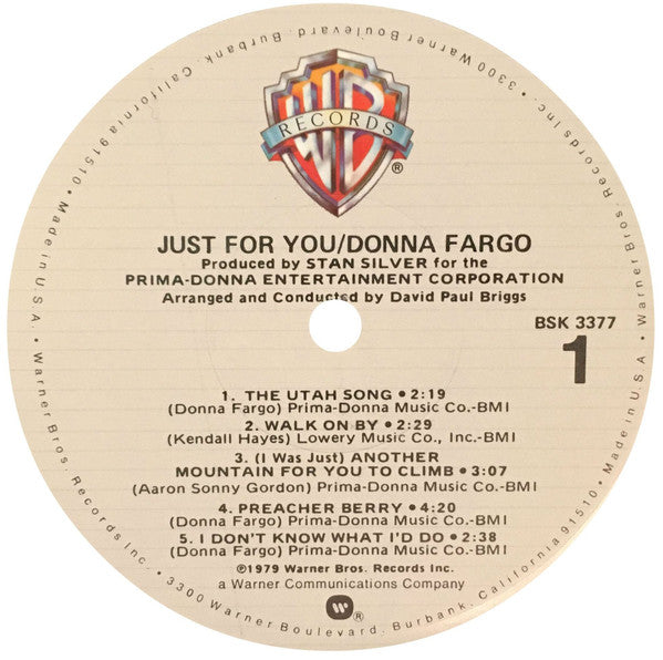 Donna Fargo - Just For You - LP