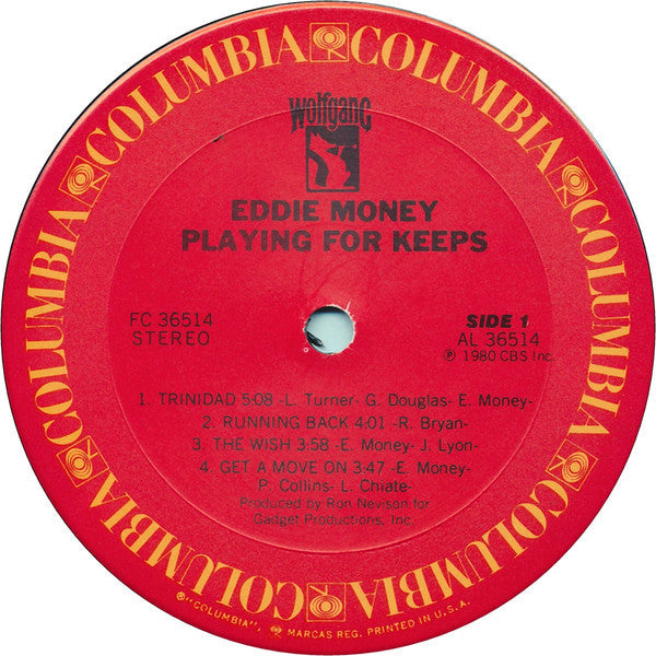 Eddie Money - Playing For Keeps - LP