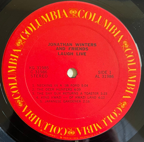 Jonathan Winters - Jonathan Winters And Friends Laugh...Live - LP