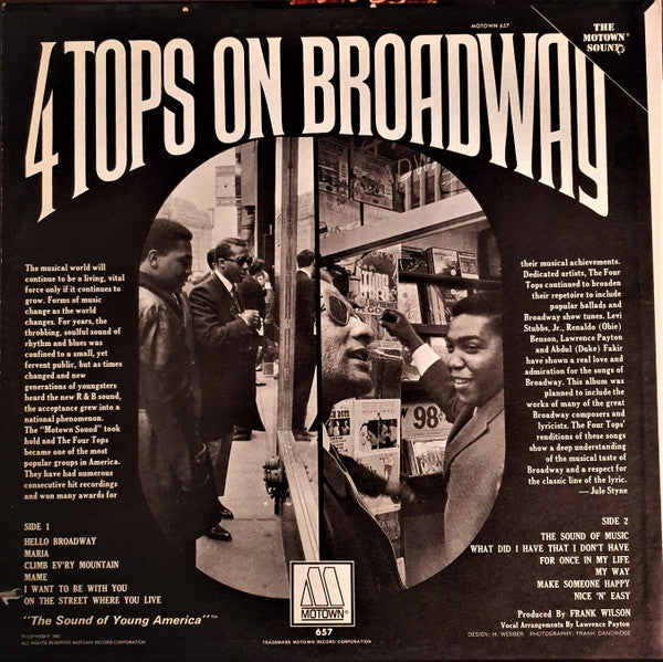 Four Tops - Four Tops On Broadway - LP