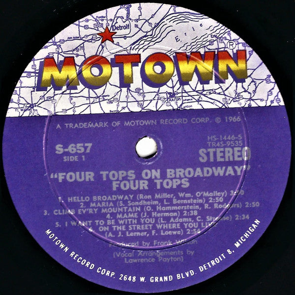 Four Tops - Four Tops On Broadway - LP