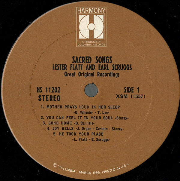 Lester Flatt And Earl Scruggs* - Sacred Songs - LP