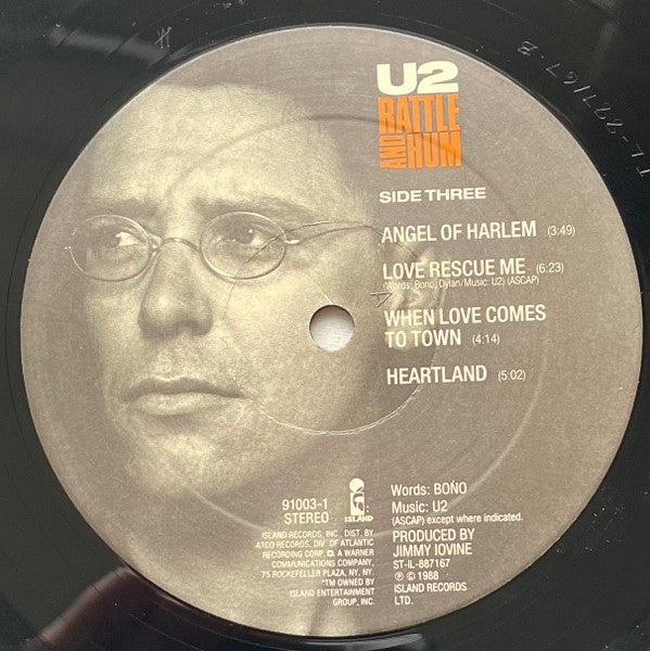 U2 - Rattle And Hum - LP