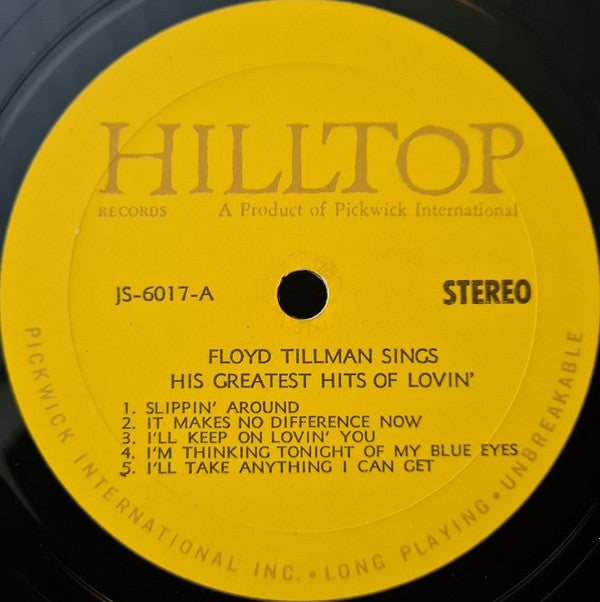 Floyd Tillman - Floyd Tillman Sings His Greatest Hits Of Lovin' - LP