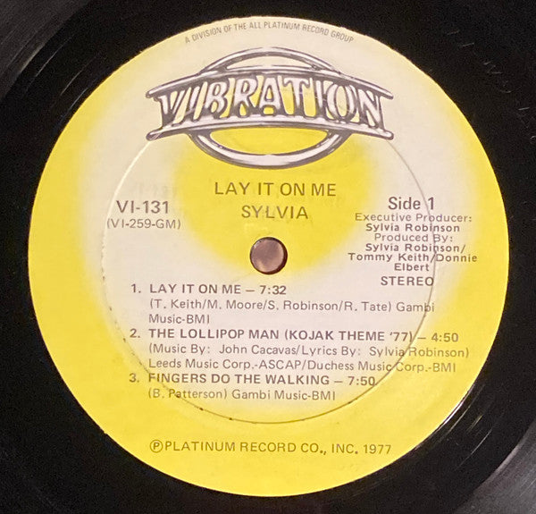 Sylvia* - Lay It On Me - LP