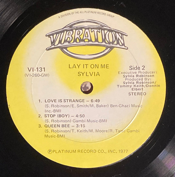 Sylvia* - Lay It On Me - LP