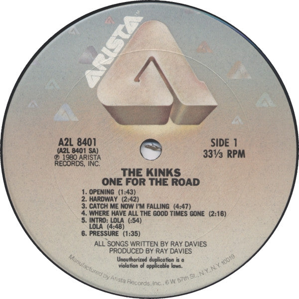 The Kinks - One For The Road - LP