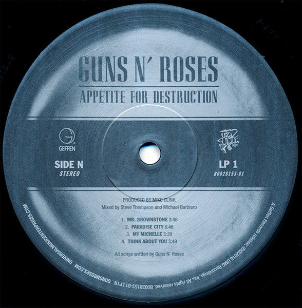 Guns N' Roses - Appetite For Destruction - LP