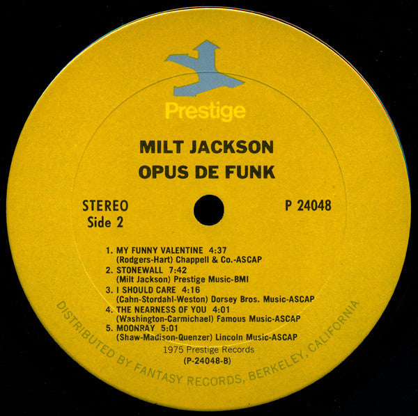 Milt Jackson - Opus De Funk - LP