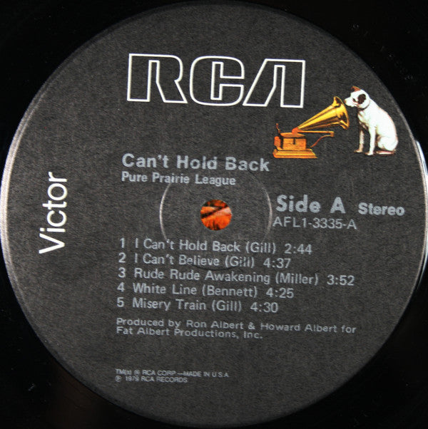 Pure Prairie League - Can't Hold Back - LP