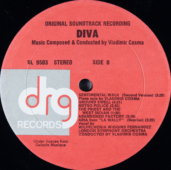 Vladimir Cosma - Diva (Original Soundtrack Recording) - LP