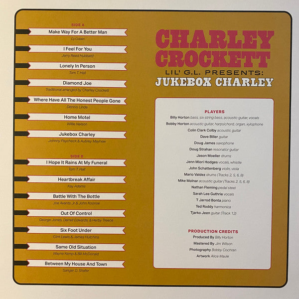 Charley Crockett - Lil' G.L. Presents: Jukebox Charley - LP