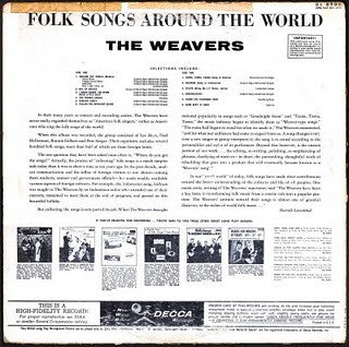The Weavers - Folk Songs Around The World - LP