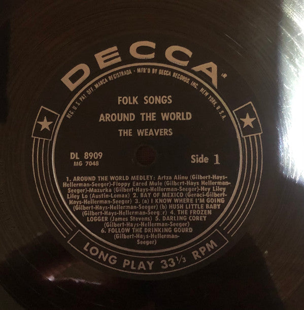 The Weavers - Folk Songs Around The World - LP