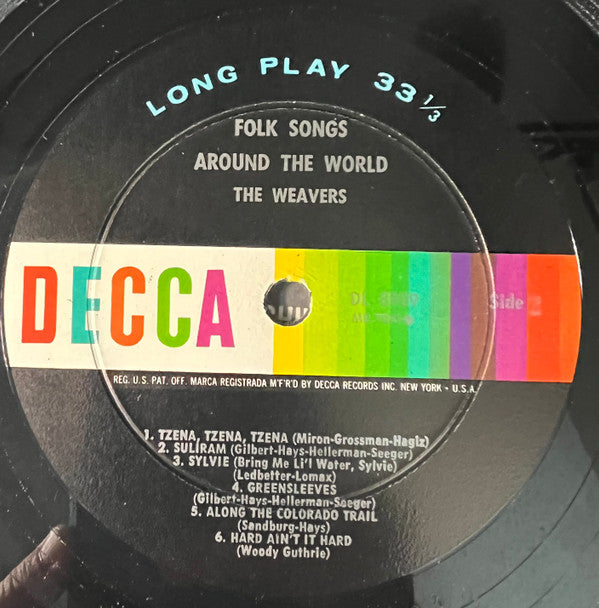 The Weavers - Folk Songs Around The World - LP