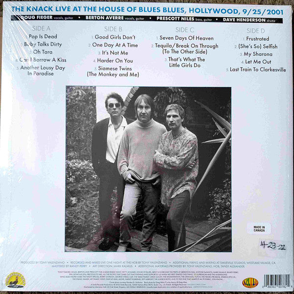 The Knack  - Live At The House Of Blues (September 25, 2001)