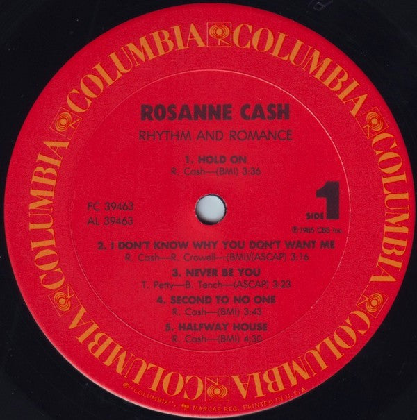 Rosanne Cash - Rhythm And Romance - LP