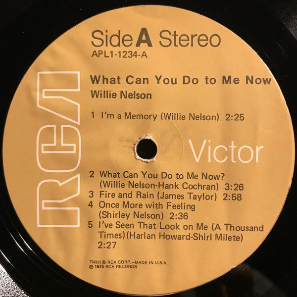 Willie Nelson - What Can You Do To Me Now - LP