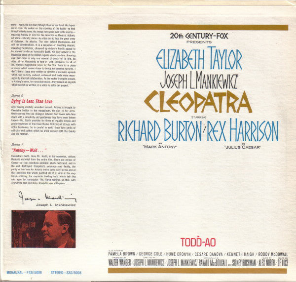Alex North - Cleopatra (Original Soundtrack Album) - LP