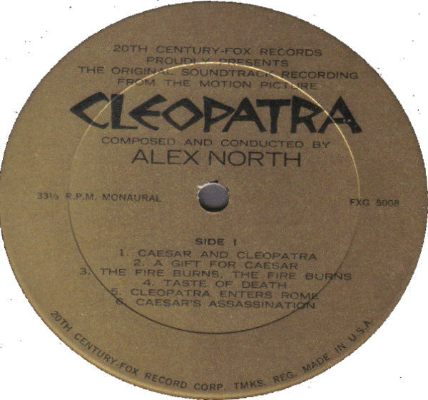 Alex North - Cleopatra (Original Soundtrack Album) - LP