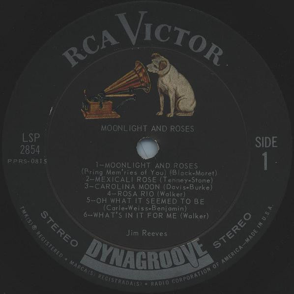 Jim Reeves - Moonlight And Roses - LP