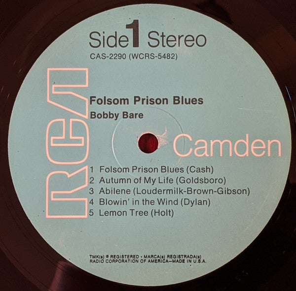Bobby Bare - Folsom Prison Blues - LP