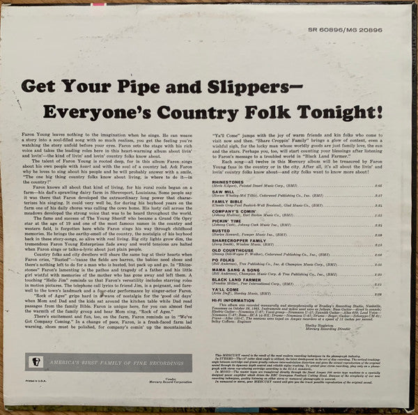 Faron Young - Story Songs For Country Folks - LP
