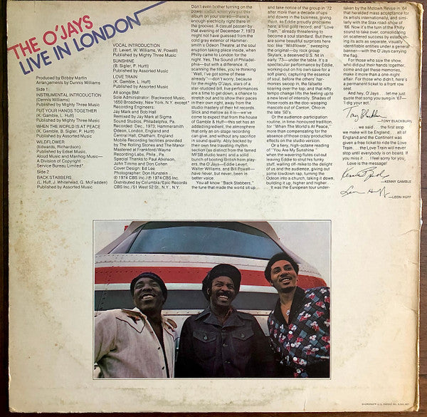 The O'Jays - Live In London - LP