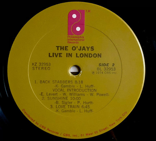 The O'Jays - Live In London - LP