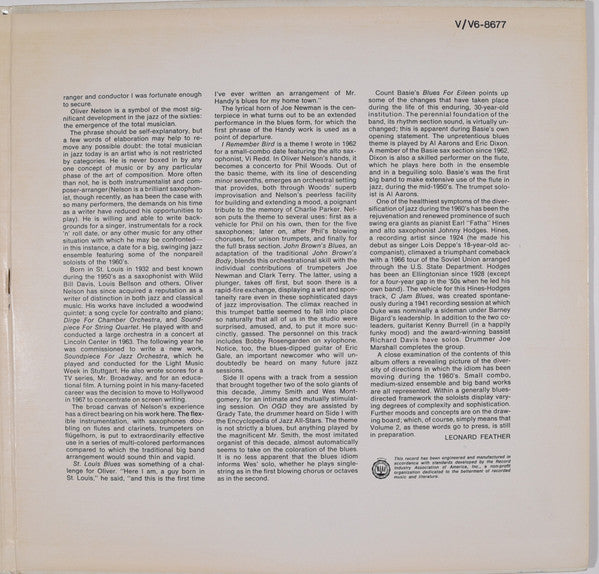 Various - Leonard Feather Encyclopedia Of Jazz In The '60's Volume One The Blues - LP