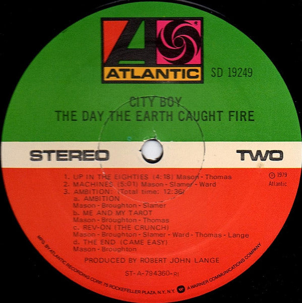 City Boy - The Day The Earth Caught Fire - LP