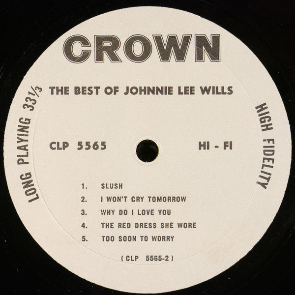 Johnnie Lee Wills - The Best Of Johnnie Lee Wills - LP