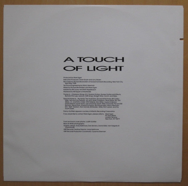 Mark Egan - A Touch Of Light - LP