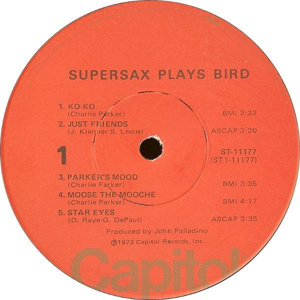 Supersax - Supersax Plays Bird - LP