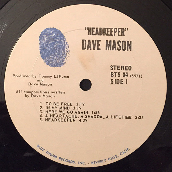 Dave Mason - Headkeeper - LP