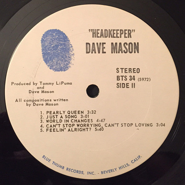 Dave Mason - Headkeeper - LP