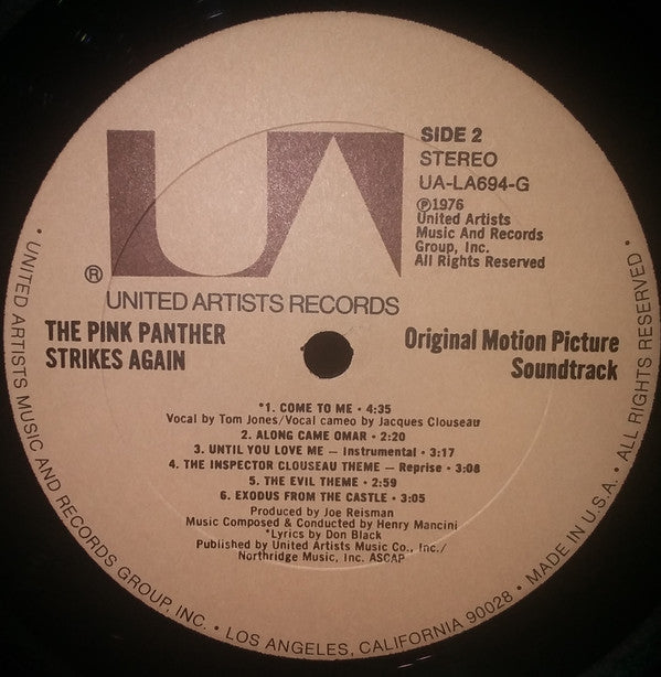Henry Mancini - The Pink Panther Strikes Again (Original Motion Picture Soundtrack) - LP