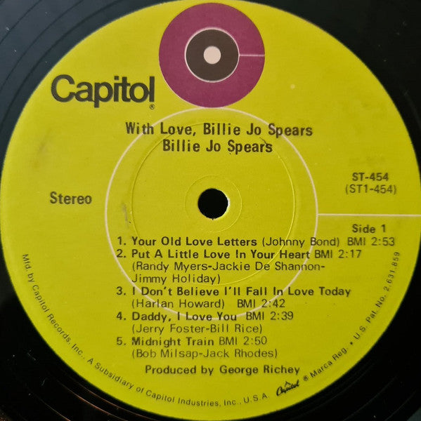 Billie Jo Spears - With Love - LP
