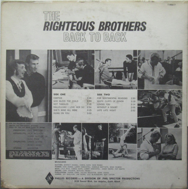 The Righteous Brothers - BACK TO BACK - LP