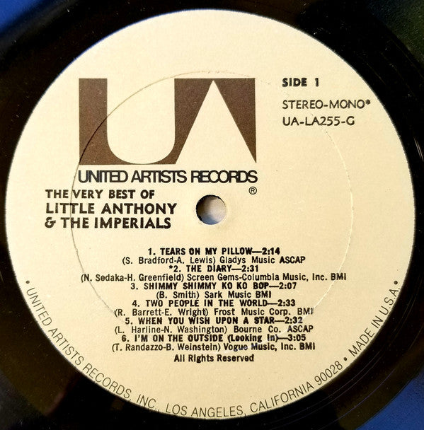 Little Anthony & The Imperials - The Very Best Of Little Anthony & The Imperials - LP