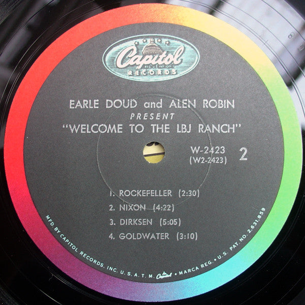 Earle Doud And Alen Robin - "Welcome To The LBJ Ranch!" - LP