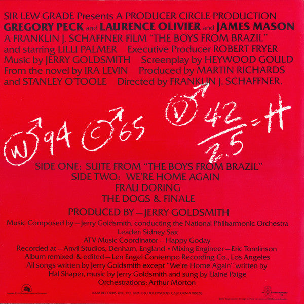 Jerry Goldsmith - The Boys From Brazil - LP